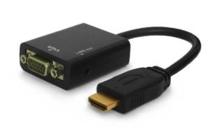 Opakowanie Adapter SAVIO cl-23 (HDMI M - D-Sub (VGA) F; 0,20m; kolor czarny)