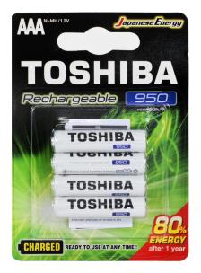 Opakowanie Akumulator Toshiba READY TO USE TNH-03GAE BP-4C AAA  950mAh Blister 4 szt.