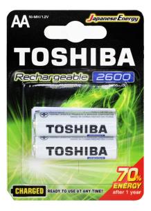 Opakowanie Akumulator Toshiba READY TO USE TNH-6GAE BP-2C AA  2600mAh Blister 2 szt.
