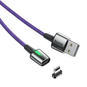 Opakowanie BASEUS CALXC-B05 KABEL MAGNETYCZNY LIGHTNING ZINC 1.5A 2M (FIOLETOWY)