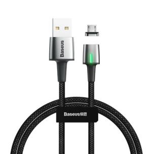 Opakowanie BASEUS KABEL MAGNETYCZNY MICRO USB ZINC CAMXC-A01 2.4A 1M (CZARNY)