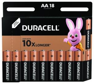 Opakowanie Bateria alkaliczna DURACELL AA/LR6 18szt