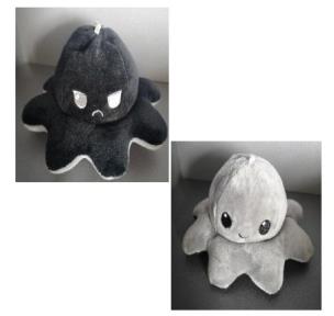 Opakowanie Brelok - ośmiornica czarno-szara