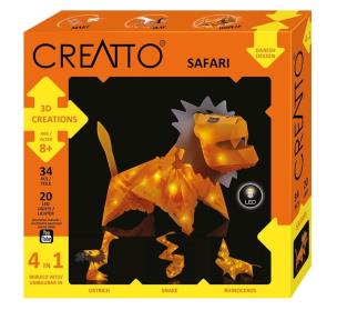 Creatto Świecący Lew i Przyjaciele PIATNIK. Wydawca: Piatnik. Multiszop.pl Opakowanie Creatto Świecący Lew i Przyjaciele PIATNIK