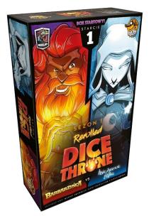 Dice Throne Starcie 1: Barbarzyńca vs Elfka. Wydawca: Lucky Duck Games Polska. Multiszop.pl Opakowanie Dice Throne Starcie 1: Barbarzyńca vs Elfka