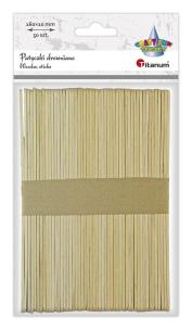 Opakowanie Drewniane patyczki proste 10x160mm 50szt