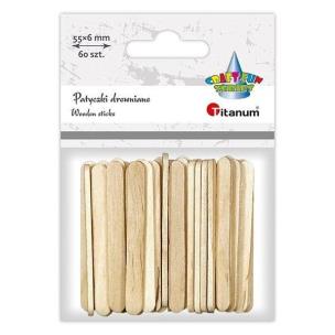 Opakowanie Drewniane patyczki proste 6x55mm 60szt