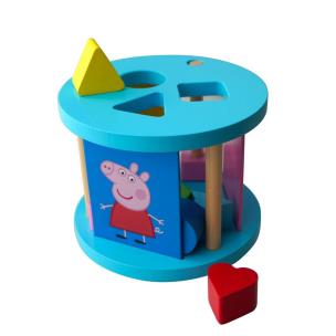 Drewniany Sorter Rozpoznawanie Kolorów i Kształtów. Wydawca: Barbo Toys. Multiszop.pl Opakowanie Drewniany Sorter Rozpoznawanie Kolorów i Kształtów