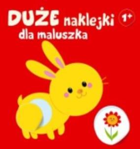 Okładka książki Duże naklejki dla maluszka. Królik 1+