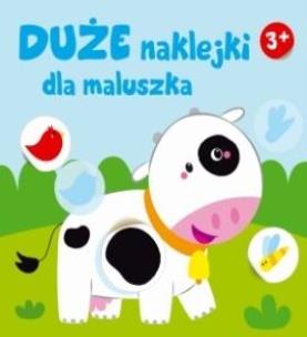 Okładka książki Duże naklejki dla maluszka. Krówka 3+