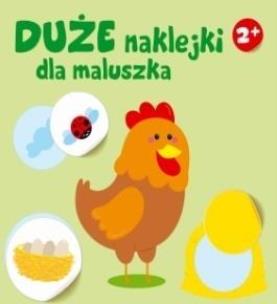 Okładka książki Duże naklejki dla maluszka. Kurka 2+