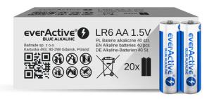 Opakowanie EVERACTIVE BATERIE ALKALICZNE AA/LR6 LIMITED BLUE ALKALINE - 40 SZTUK ALEV6S2BK