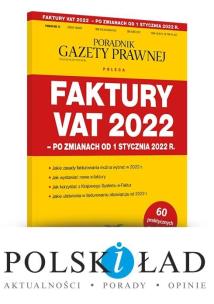 Okładka książki Faktury VAT 2022- po zmianach od 1 stycznia 2022