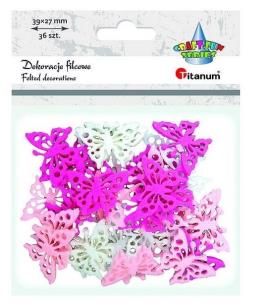 Opakowanie Filcowe motyle ażurowe 36szt