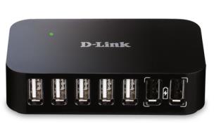 Opakowanie Hub D-Link DUB-H7/E (7x USB 2.0; kolor czarny)