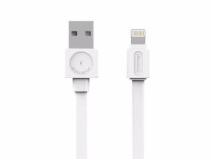 Okładka książki Kabel allocacoc USBcable Lightning Flat 10451WT/LGHTBC (USB 2.0 typu A - Lightning ; kolor biały)