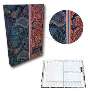 Opakowanie Kalendarz 2022 A5 dzienny soft touch Paisley