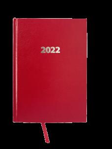 Opakowanie Kalendarz 2022 Ekonomiczny V1 A5 dzienny czerwony KKA5DE