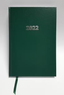 Opakowanie Kalendarz 2022 Ekonomiczny V5 A5 dzienny zielony KKA5DE