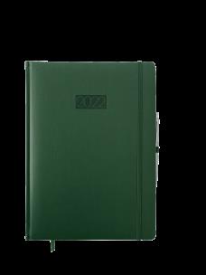 Opakowanie Kalendarz 2022 Elegance V1 A4 dzienny zielony KKA4DE