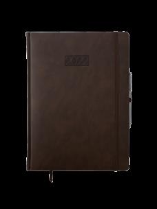 Opakowanie Kalendarz 2022 Elegance V3 A4 dzienny brązowy KKA4DE