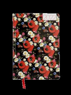 Opakowanie Kalendarz 2022 foto V1 A5 dzienny kwiaty KKA5DEF
