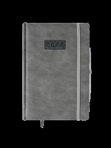 Opakowanie Kalendarz 2022 Lux z gumką V4 A5 dzienny szary KKA5DL