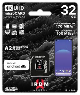 Opakowanie Karta mSDXC GOODRAM 32GB IRDM UHS I U3 A2 + adapter
