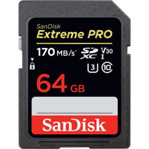 Opakowanie Karta pamięci SanDisk EXTREME PRO SDSDXXY-064G-GN4IN (64GB; Class U3, V30; Karta pamięci)
