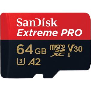 Opakowanie Karta pamięci SanDisk EXTREME PRO SDSQXCY-064G-GN6MA (64GB; Class 10, Class U3, V30; Karta pamięci)