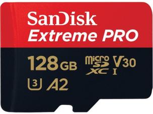 Opakowanie Karta pamięci SanDisk EXTREME PRO SDSQXCY-128G-GN6MA (128GB; Class 10, Class U3, V30; Karta pamięci)