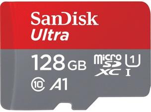 Opakowanie Karta Pamięci SANDISK ULTRA microSDXC 128 GB 120MB/s  + ADAPTER