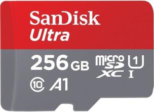 Opakowanie Karta Pamięci SANDISK ULTRA microSDXC 256 GB 120MB/s  + ADAPTER