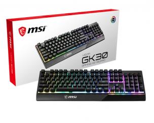 Okładka książki Klawiatura mechaniczna MSI Vigor GK30 US (USB; (US); kolor czarny)