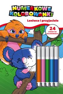 Okładka książki Koala. Numerkowe kolorowanki. Leniwce i..