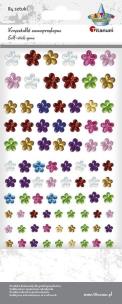 Opakowanie Kryształki samoprzylepne kwiatki mix 84szt