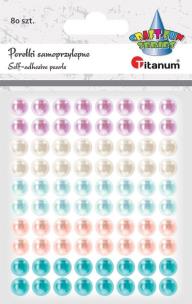 Opakowanie Kryształki samoprzylepne perełki 8mm mix 80szt