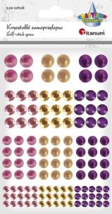 Opakowanie Kryształki samoprzylepne perełki mix 120szt