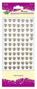 Opakowanie Kryształki samoprzylepne perełki serca perła 77szt