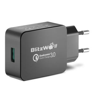 Okładka książki Ładowarka sieciowa BlitzWolf BW-S5 EU Black (USB 3.0; kolor czarny)