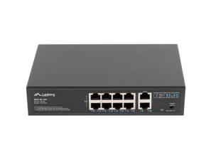 Opakowanie LANBERG SWITCH POE+ RACK 10'/19' (8X 100MB/S POE+, 2X 1GB/S) RSFE-8P-2GE-120