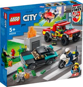 Opakowanie Lego CITY 60319 Akcja strażacka i policyjny pościg
