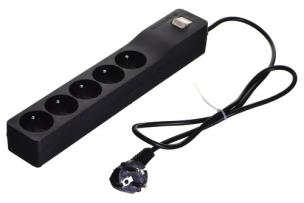 Opakowanie Listwa zasilająca Lestar 1966008404 (5 x UTE; 10 A; 1m; kolor czarny)