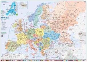 Opakowanie Mapa ścienna Europy. Polit.-administr. 1:45 00 000