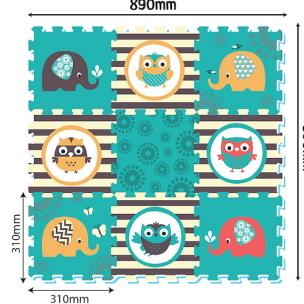 Opakowanie Mata piankowa Sowy