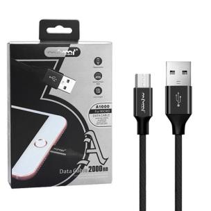 Opakowanie NAFUMI KABEL USB MICRO 3A NAFUMI CZARNY 3000MAH QUICK CHARGER QC 3.0 2M NFM-A1000 NFM-A1000 CZARNY