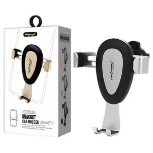 Opakowanie NAFUMI UCHWYT UNIWERSLANY SAMOCHODOWY GRAWITACYJNY CZARNY SREBRNY NA KRATKĘ NFM-C16G