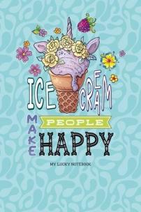 Opakowanie Notatnik ozdobny 143x210/64K linia Lody
