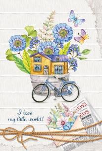 Opakowanie Notatnik ozdobny 143x210/64K linia Rower