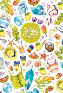 Opakowanie Notatnik ozdobny 143x210/96K kratka Wakacje